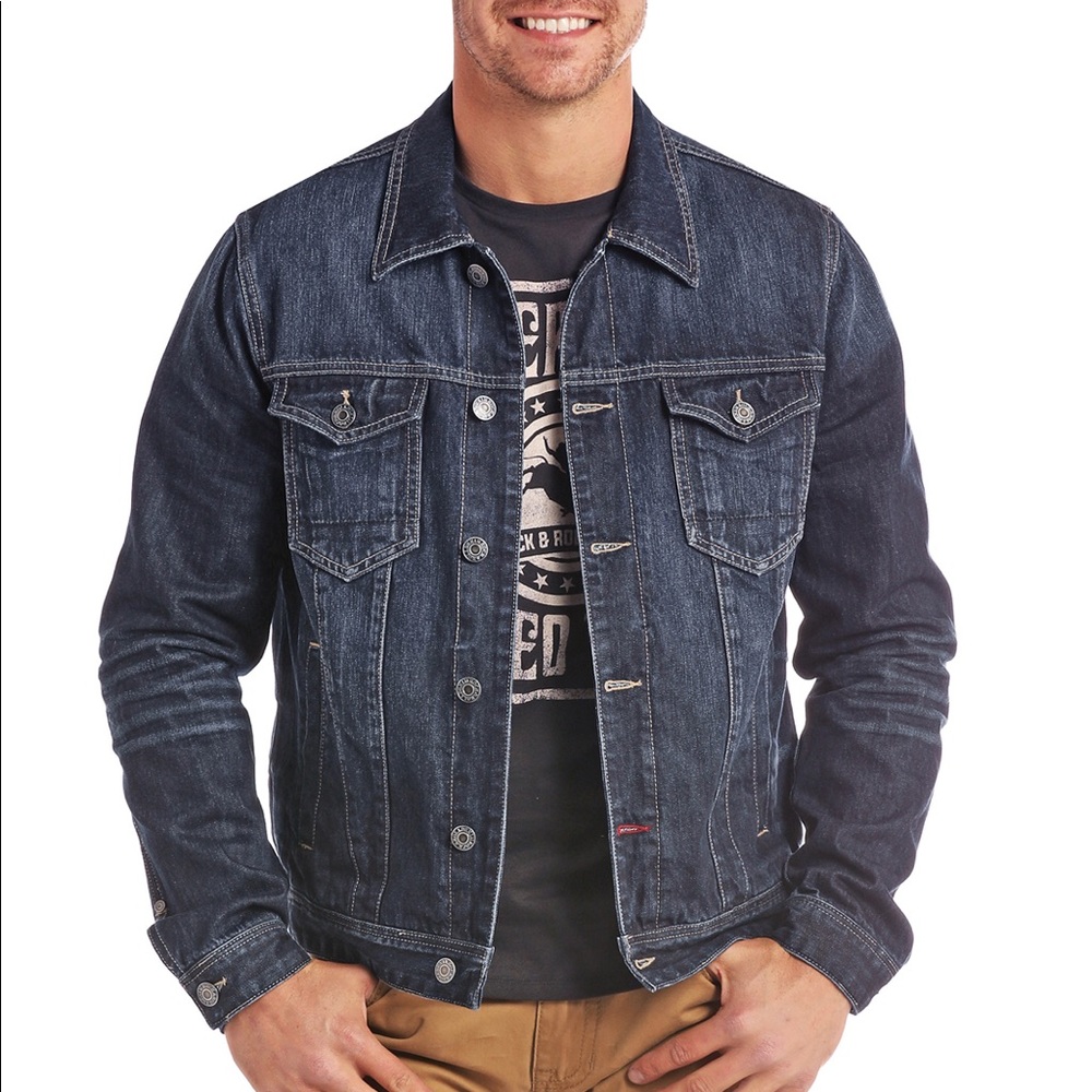 Men’s Dark Wash Denim Jacket